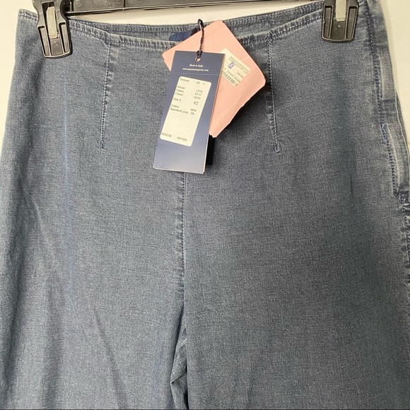 Piazza Sempione denim ankle pants made in Italy size 42/6 - Picture 2 of 15